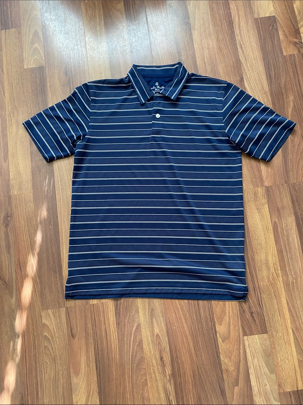 Brooks Brothers Navy and White Striped Polo boys size large
